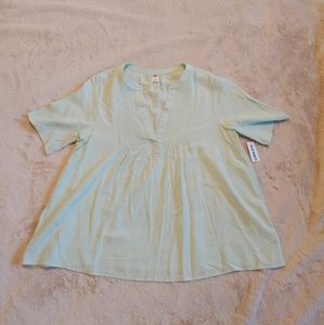 Old Navy Light Seafoam Blouse
